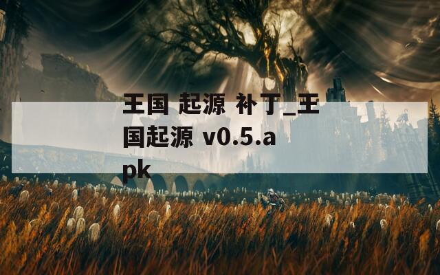 王国 起源 补丁_王国起源 v0.5.apk