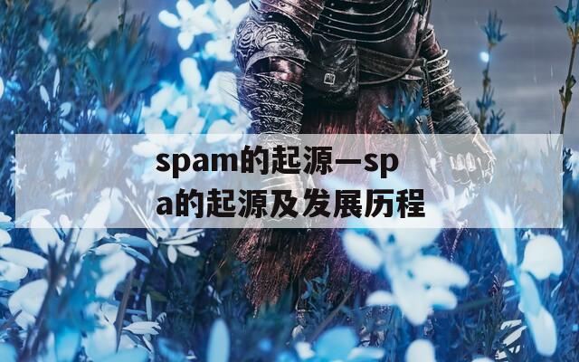 spam的起源—spa的起源及发展历程