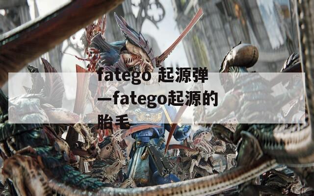 fatego 起源弹—fatego起源的胎毛