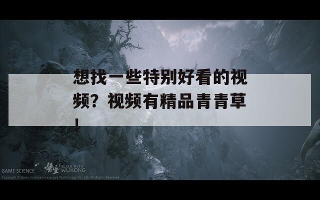 想找一些特别好看的视频？视频有精品青青草！