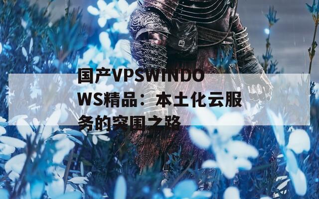 国产VPSWINDOWS精品：本土化云服务的突围之路