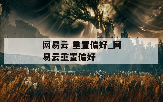 网易云 重置偏好_网易云重置偏好