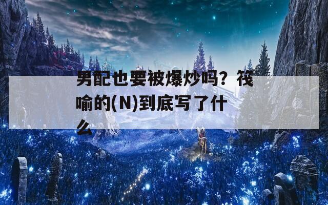 男配也要被爆炒吗？筏喻的(N)到底写了什么