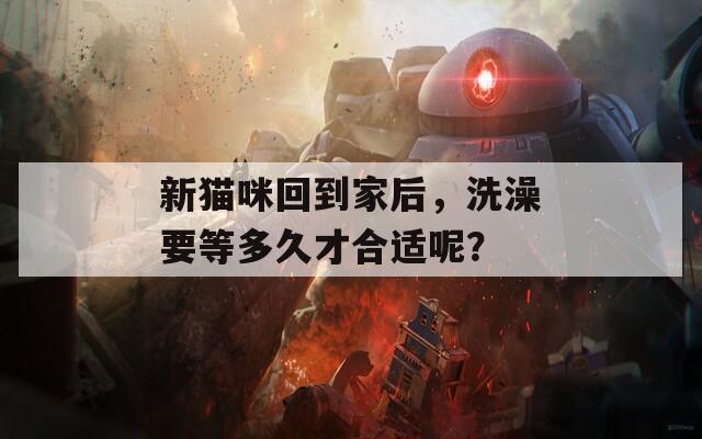 新猫咪回到家后，洗澡要等多久才合适呢？