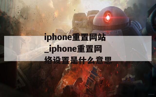 iphone重置网站_iphone重置网络设置是什么意思