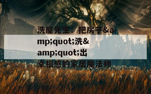 洗屋先生：把房子&quot;洗&quot;出幸福感的家居魔法师