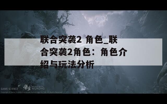 联合突袭2 角色_联合突袭2角色：角色介绍与玩法分析