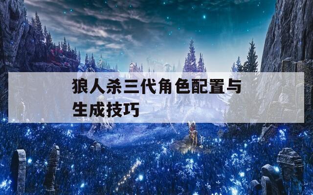 狼人杀三代角色配置与生成技巧